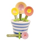 One Hundred 80 degrees Ceramic Flower Pot Measuring Spoons - Set of 5