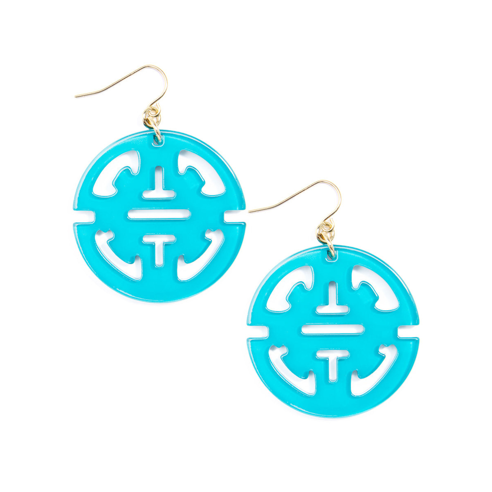 Zenzii Zenzii Resin Drop Traveling Pendant Earring