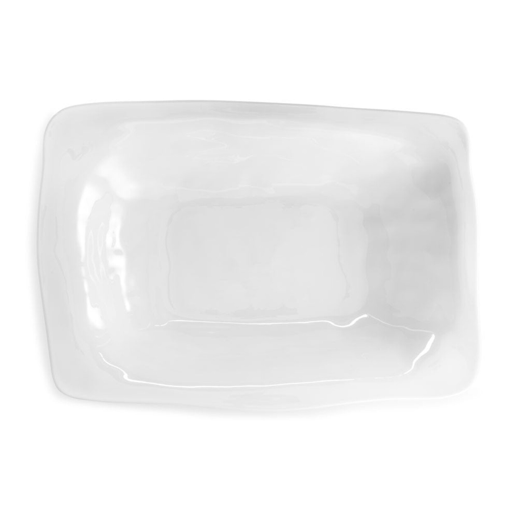 Q Squared Q Squared Ruffle Rectangle Shallow Serving Bowl