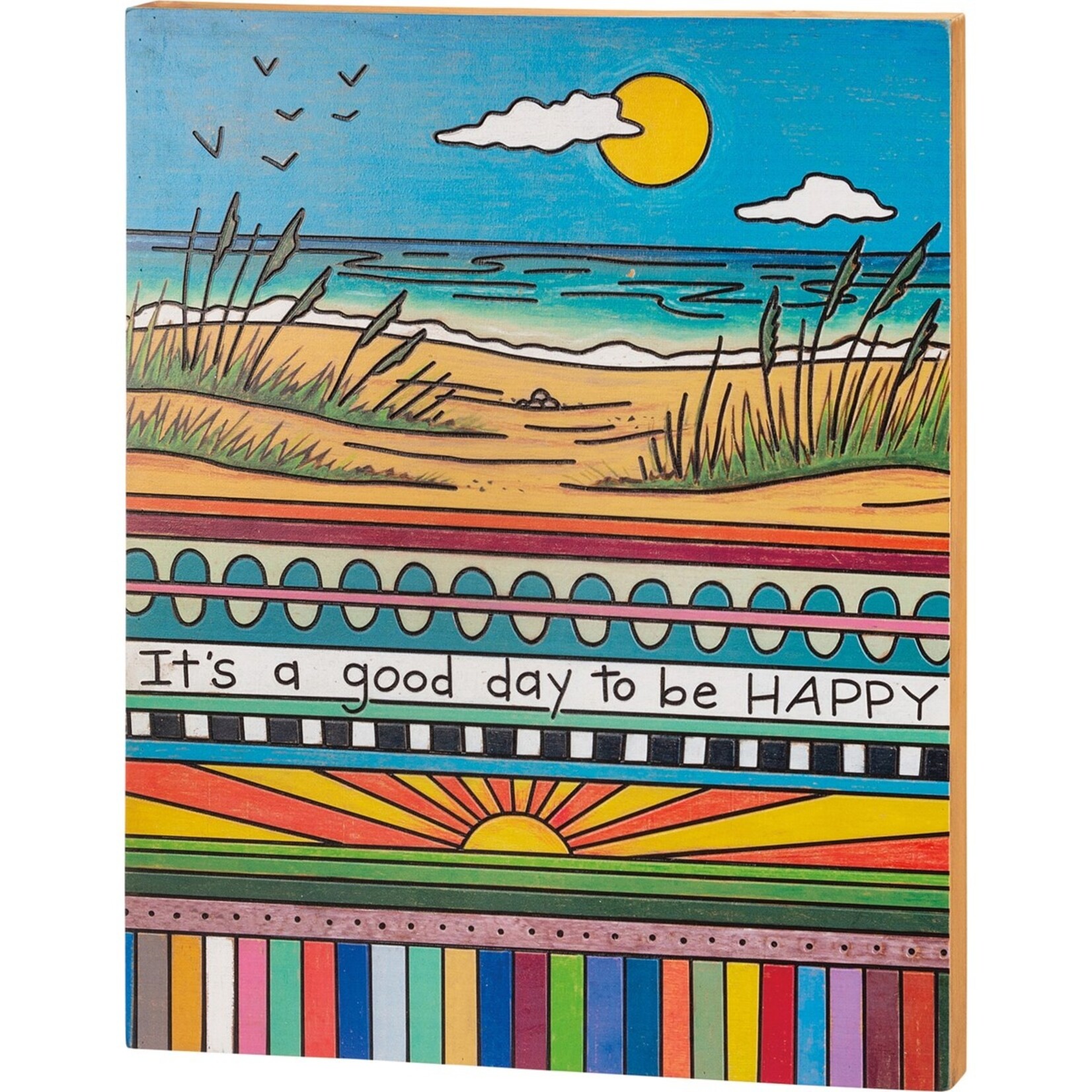 Primitives by Kathy Box Sign-Be Happy