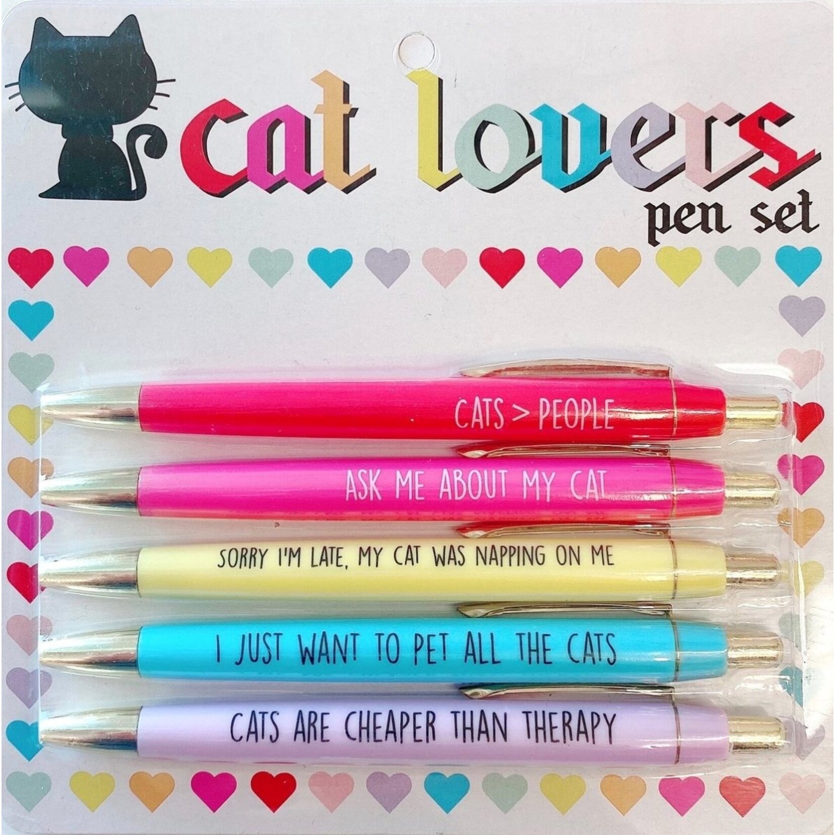 Fun Club Fun Club Cat Lovers Pen Set