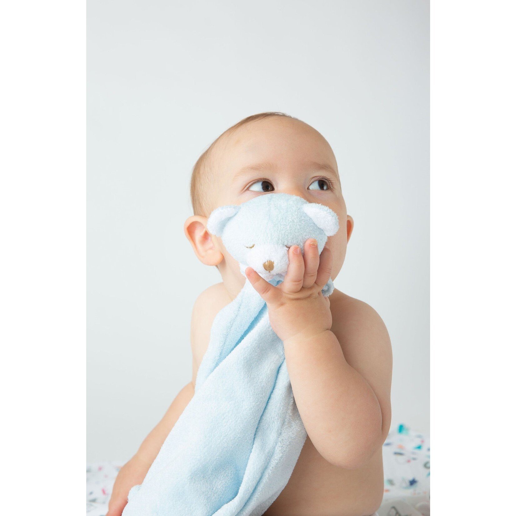 Angel Dear Blue Bear Lovie Blanket