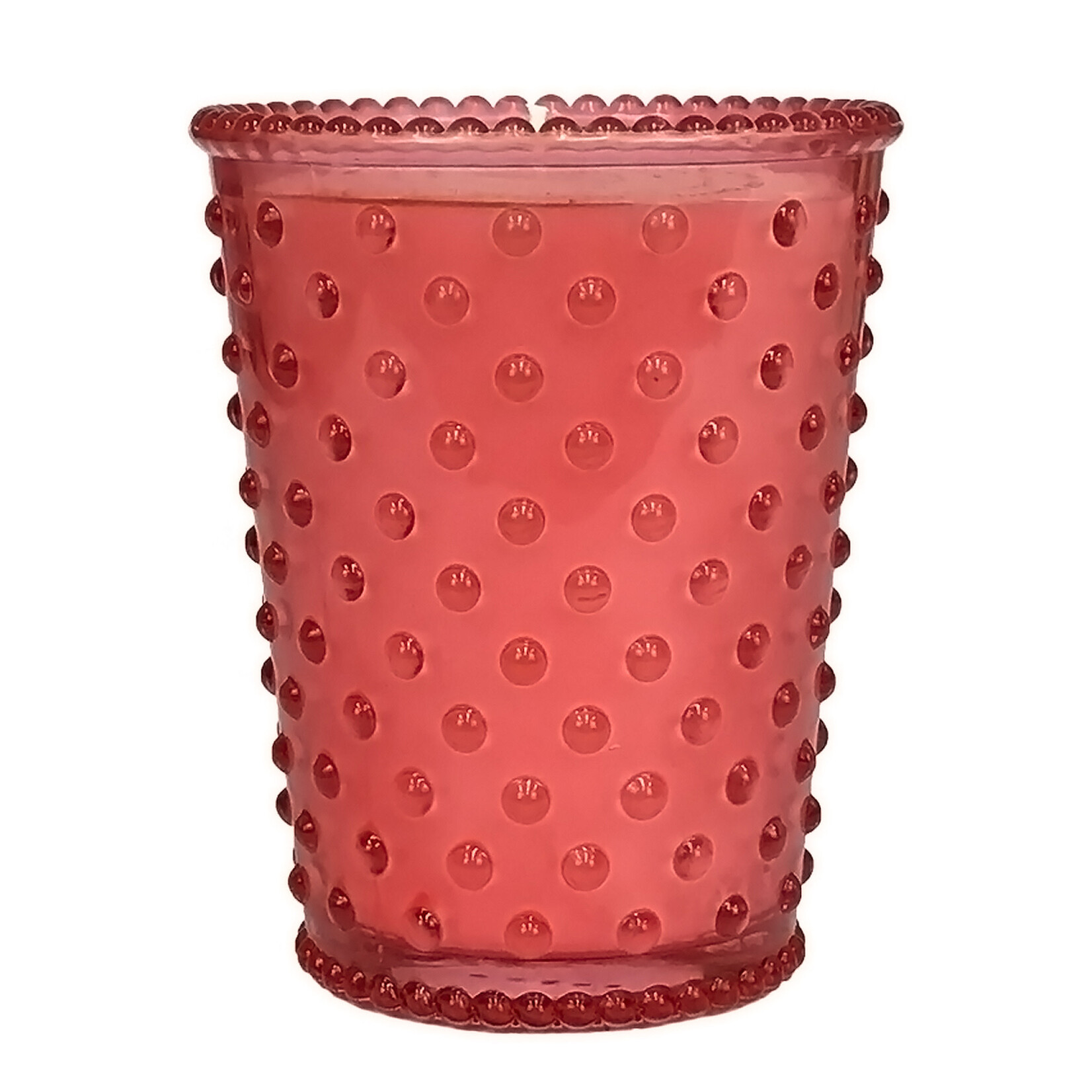 K. Hall Studio K Hall Studio Hibiscus Hobnail Glass Candle