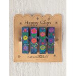 Natural Life Happy Clips Bag Clips, Set of 4
