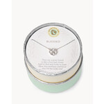Spartina Spartina Sea La Vie Blessed / Crystal Clover Necklace - Silver