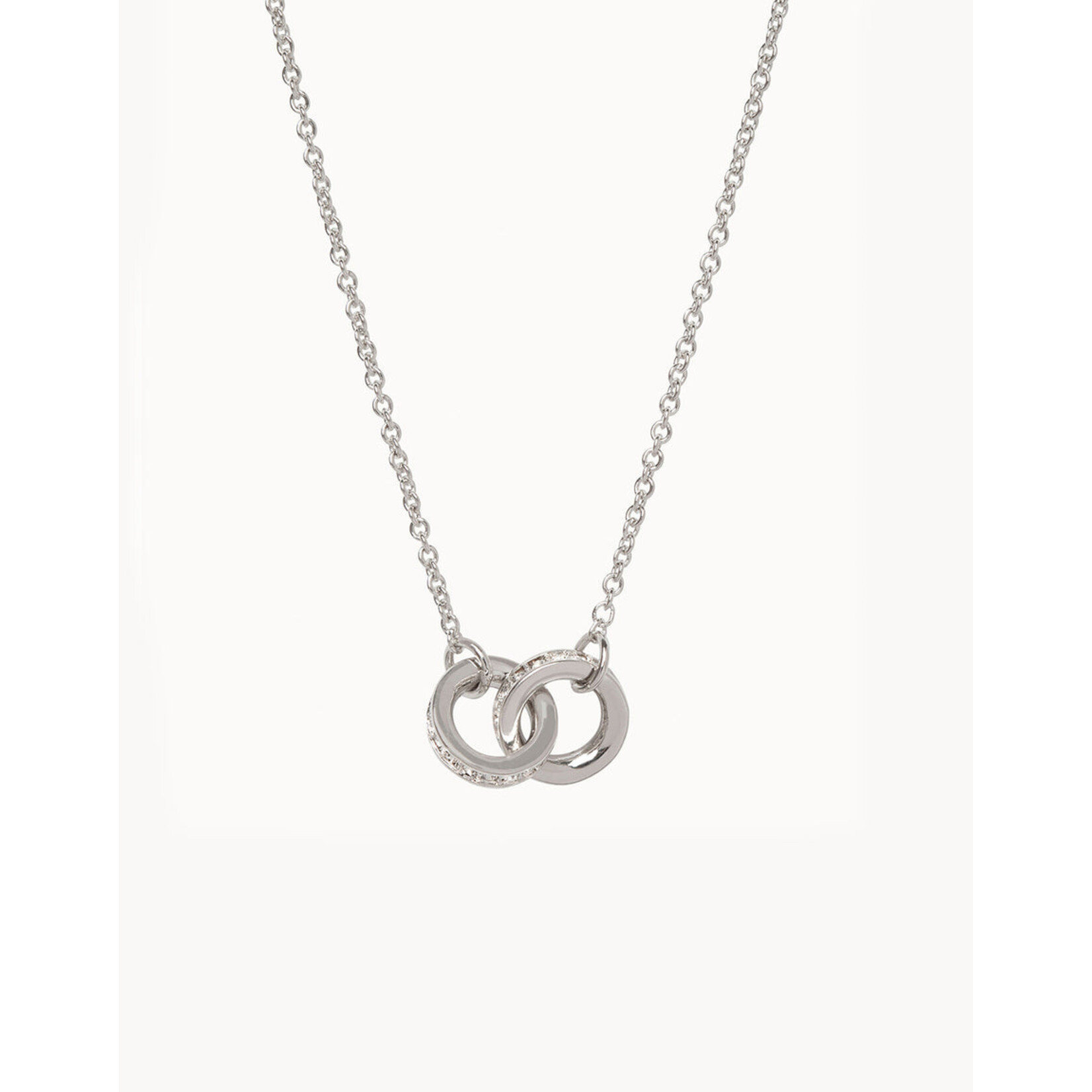 Spartina Spartina Sea La Vie Unbreakable Necklace - Double Rings - Silver