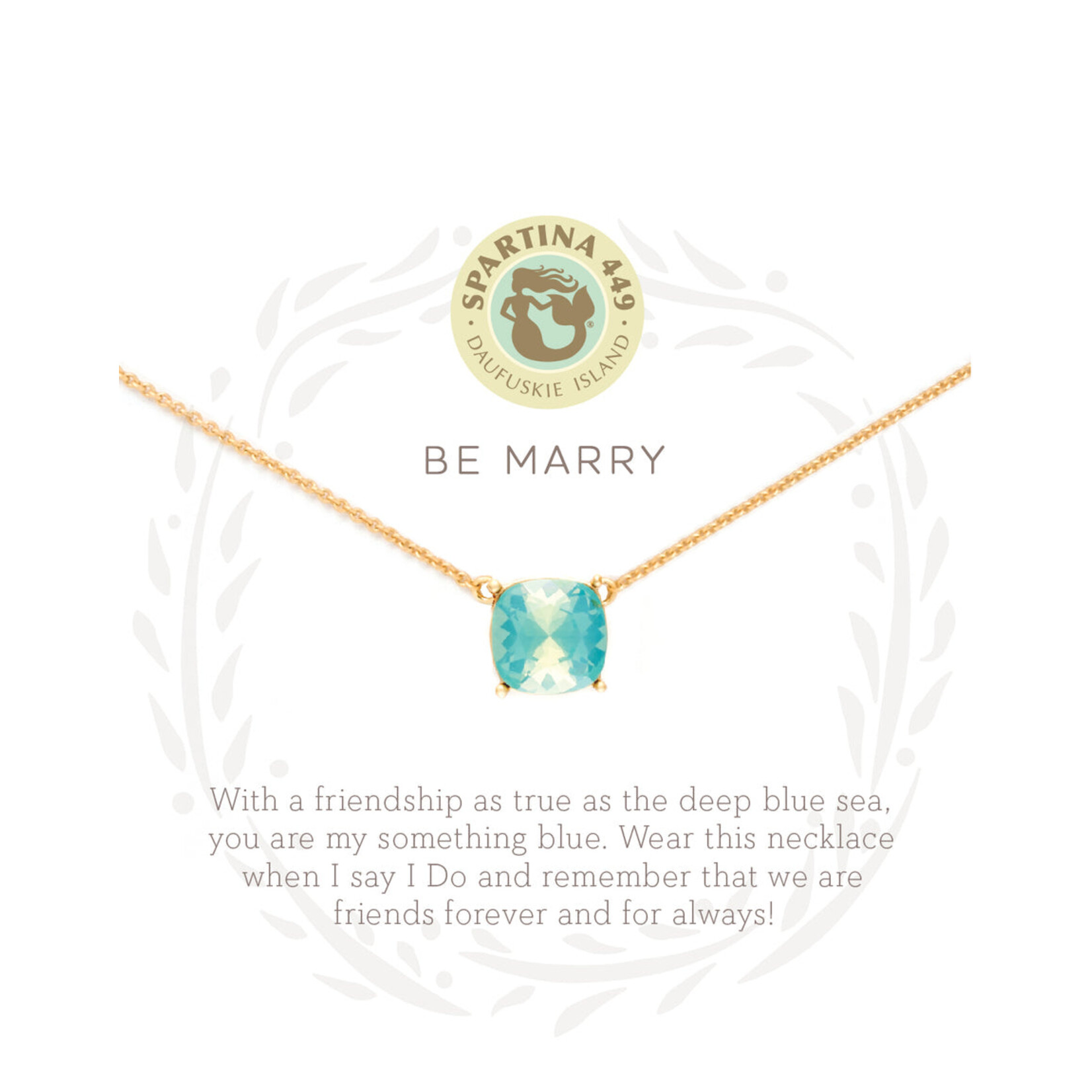 Spartina Spartina Sea La Vie Be Marry/Something Blue 18" Necklace