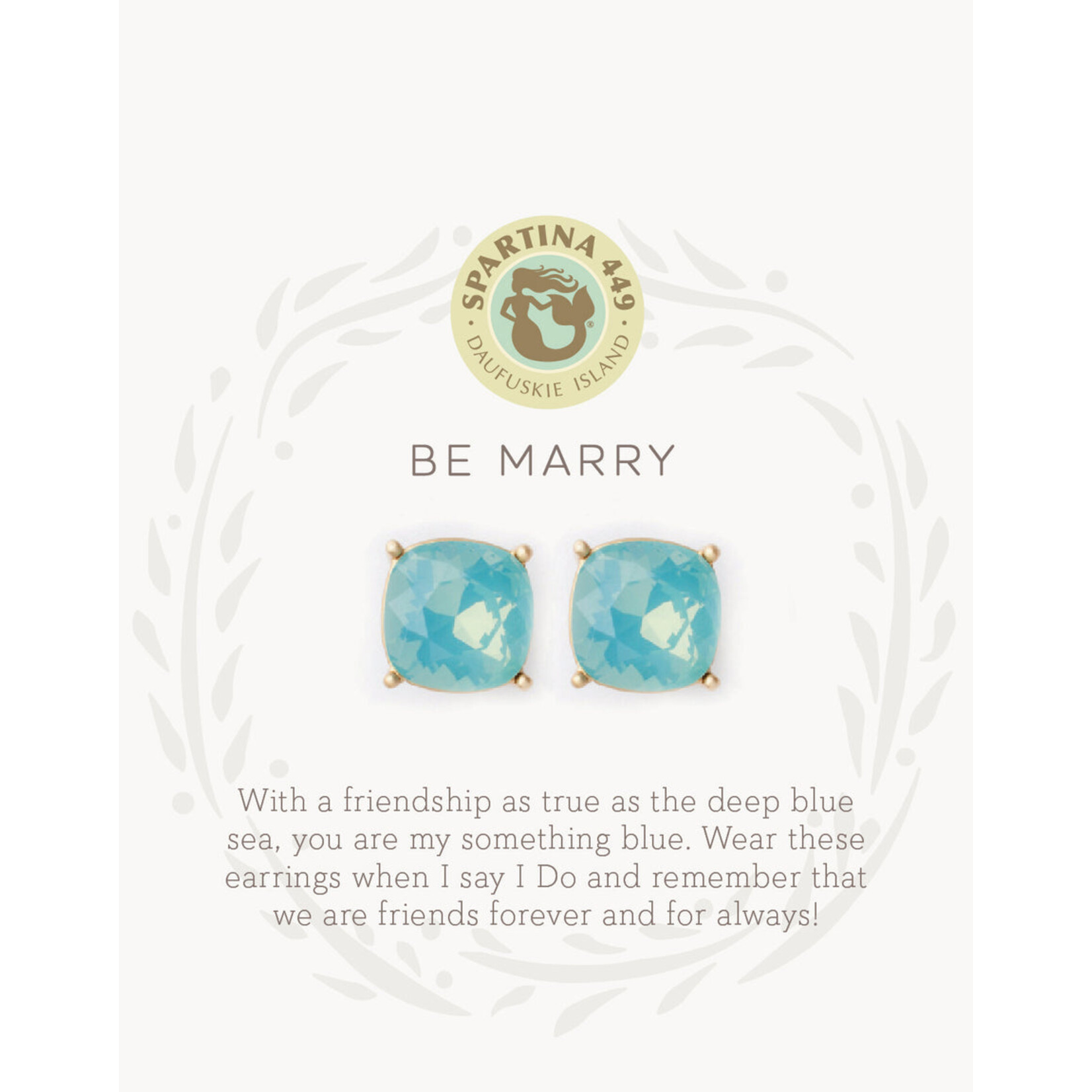 Spartina Spartina Sea La Vie Be Marry/Something Blue Stud Earrings