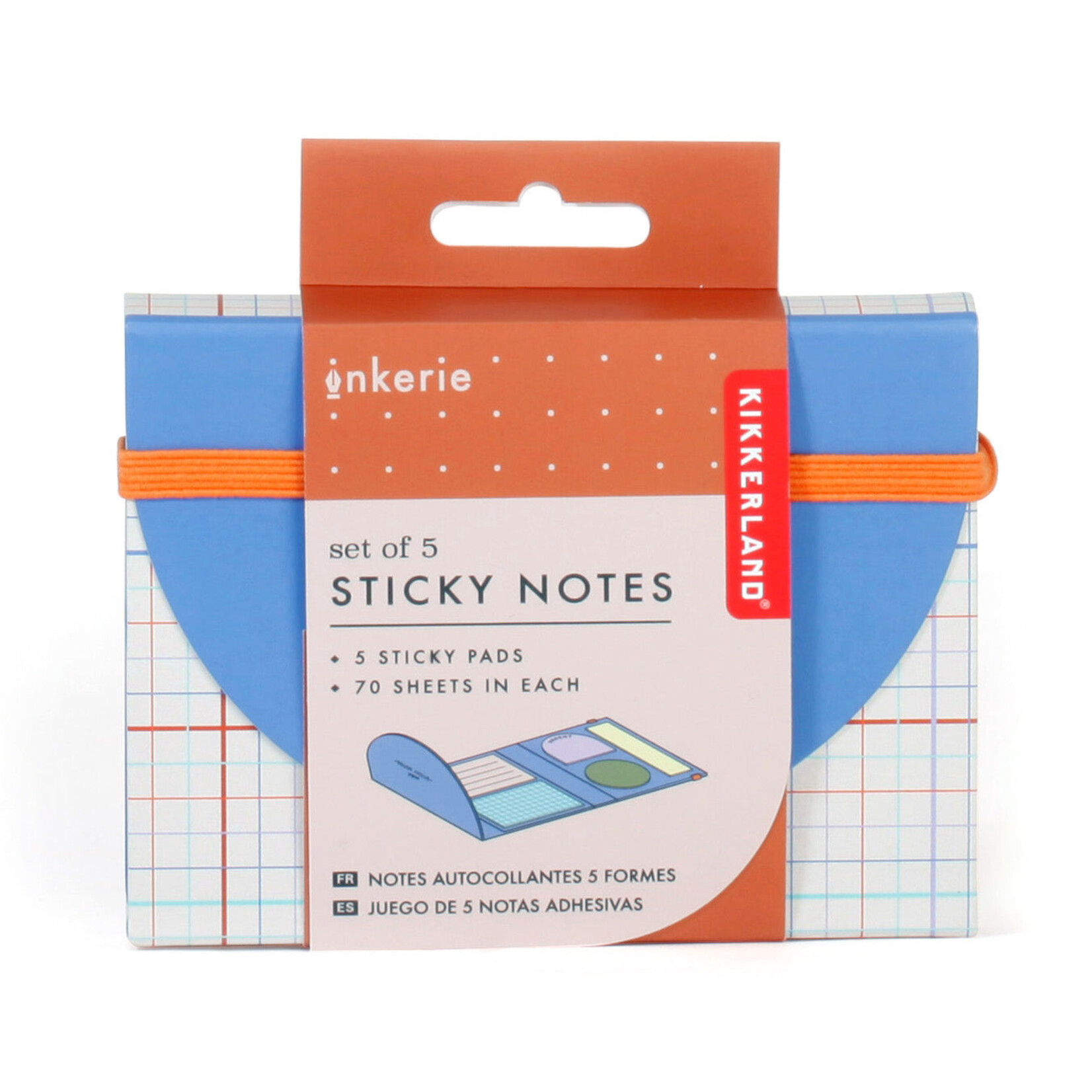 Kikkerland Set of 5 Sticky Notes
