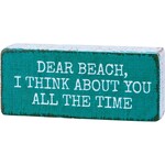 Primitives by Kathy Block Sign- Dear Beach