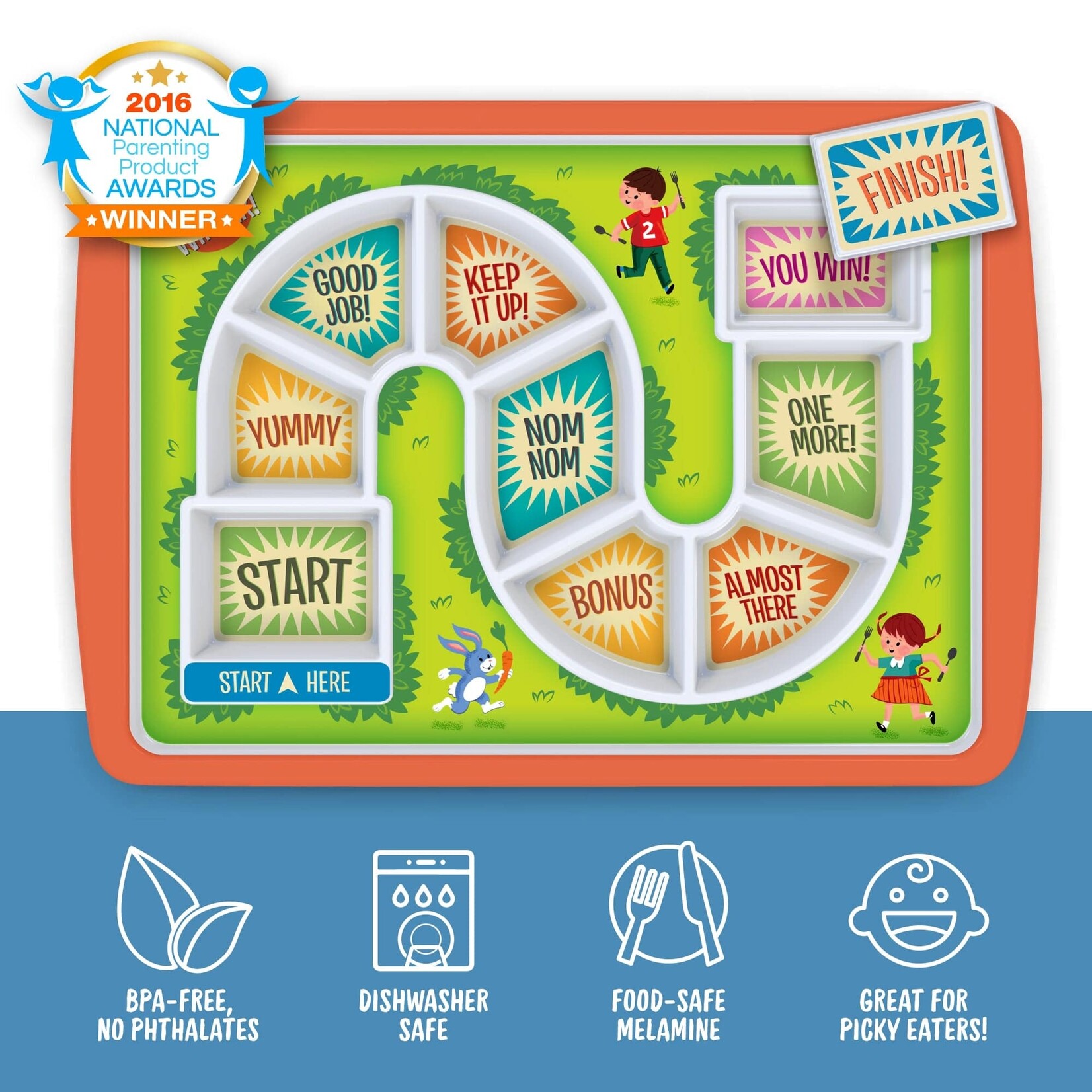 Fred & Friends Dinner Winner Kid's Dinner Tray