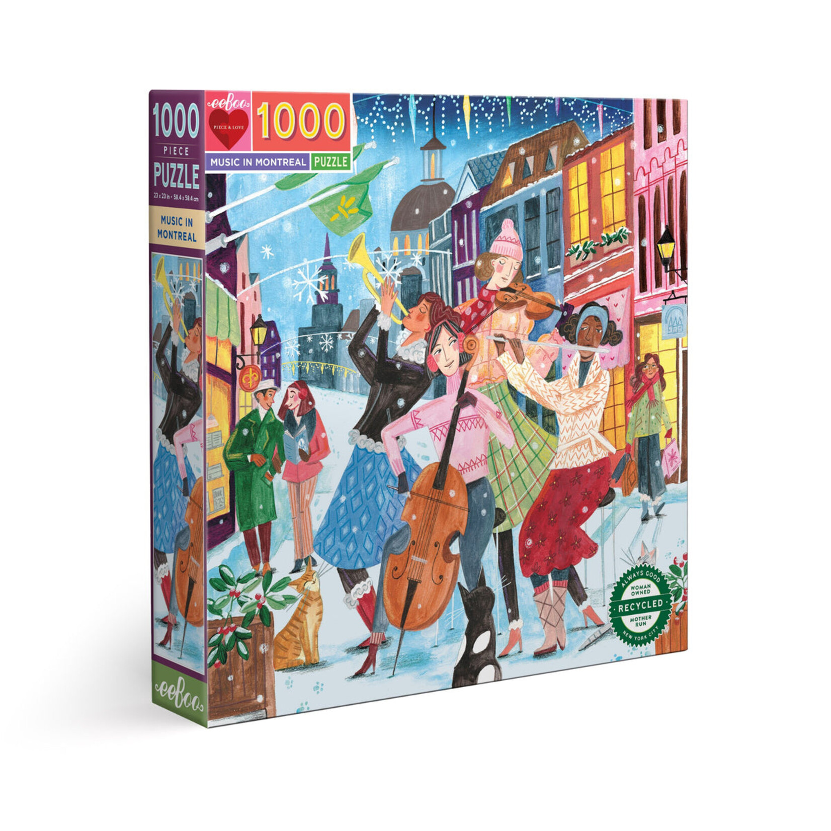 Eeboo Music in Montreal 1000 Piece Puzzle