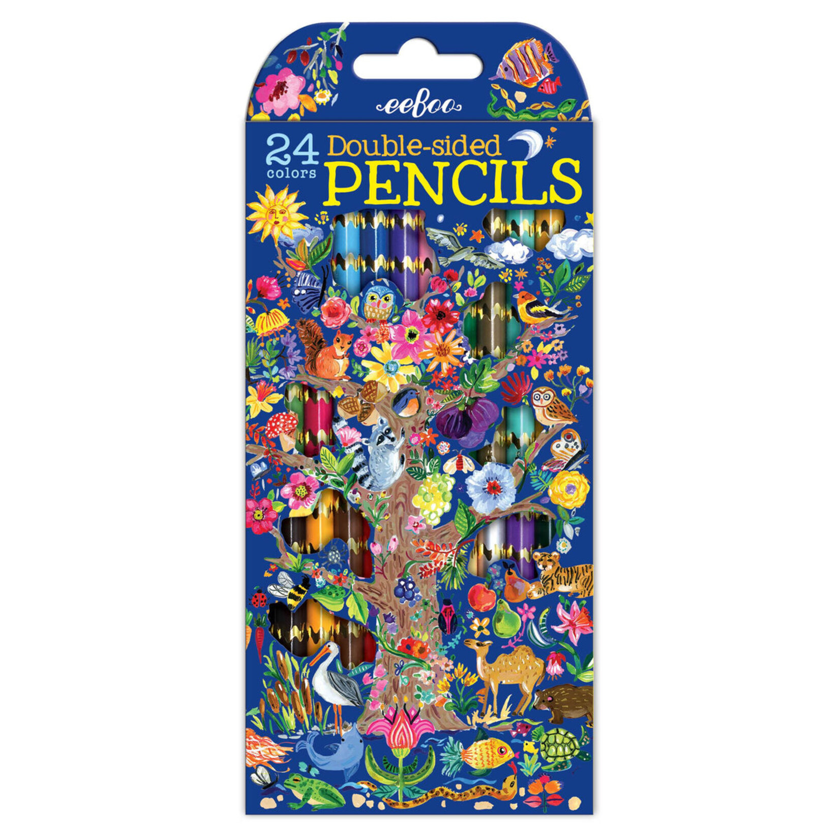 Eeboo Tree of Life 12 Double-Sided Pencils