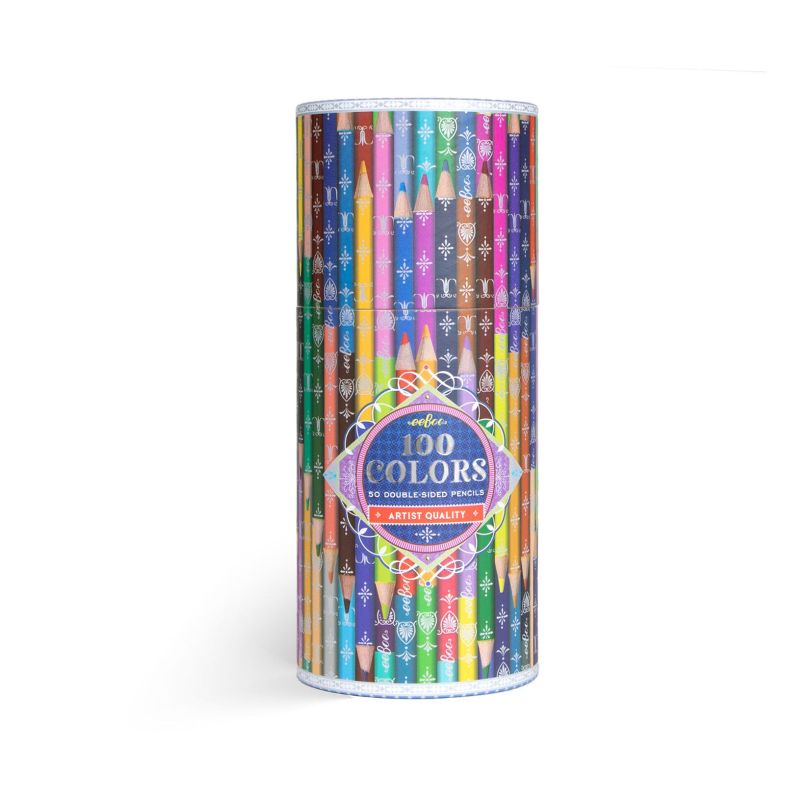 Eeboo 100 Colors - 50 Double-Sided Pencils