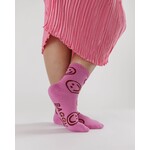 BAGGU Baggu Blue Extra Pink Happy Crew Sock