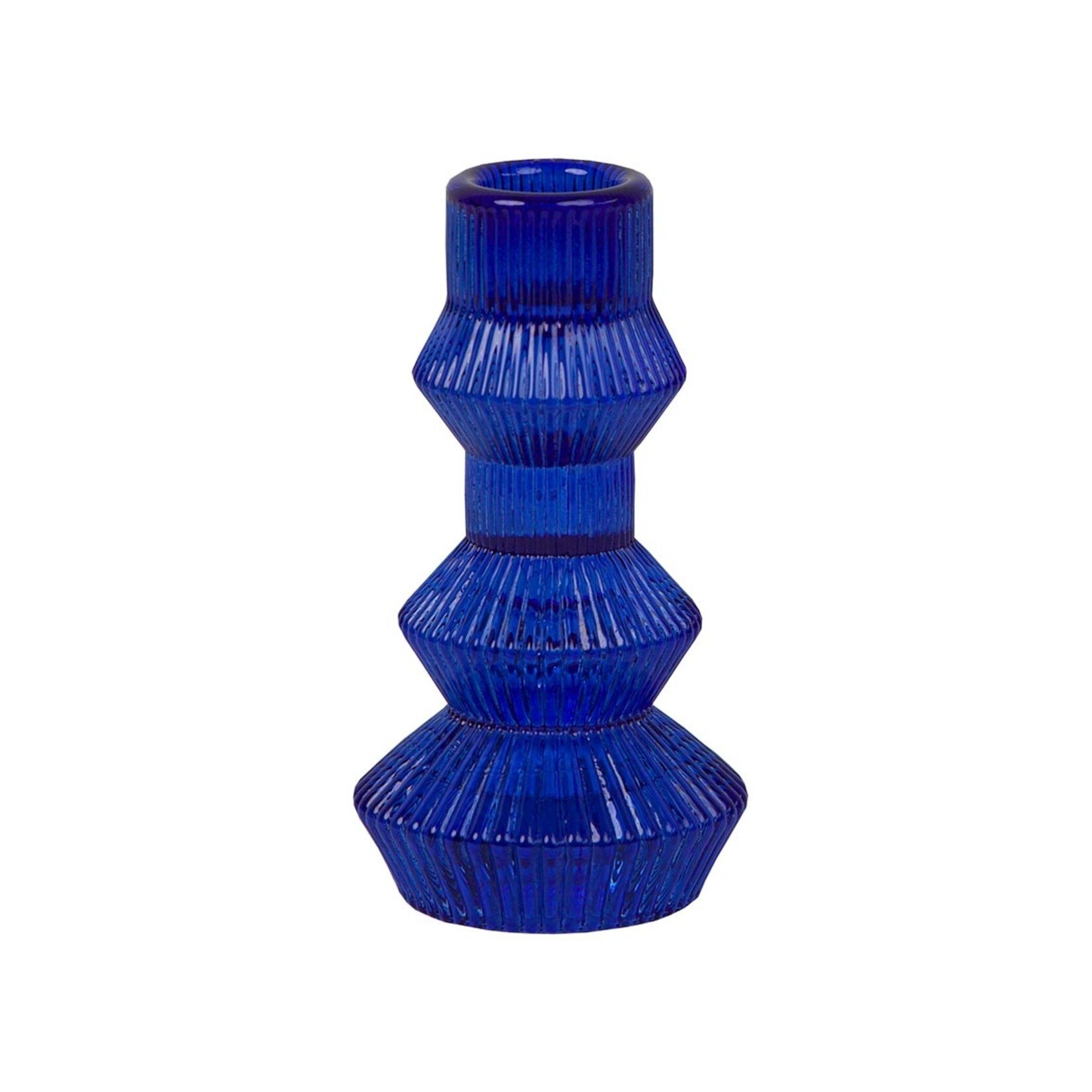 Talking Tables Midnight Forest Candle Holder Cobalt Blue Tall