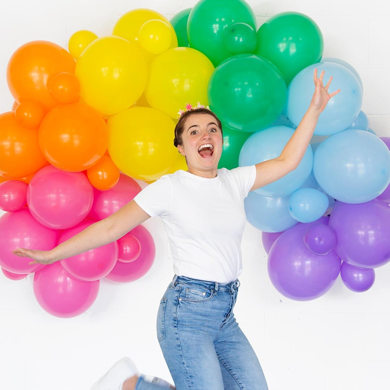 Talking Tables Rainbow Balloon Arch