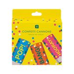 Talking Tables Birthday Brights Mini Confetti Cannons - 3 Pack