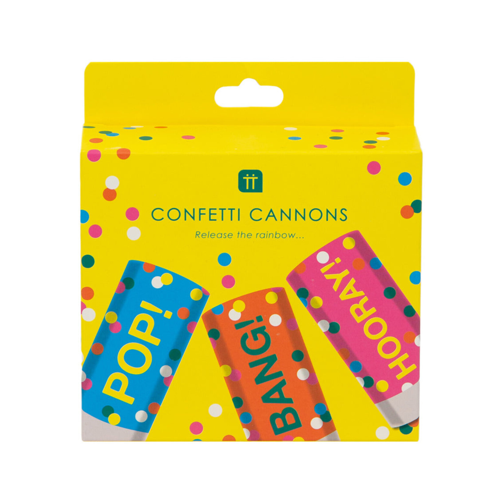 Talking Tables Birthday Brights Mini Confetti Cannons - 3 Pack