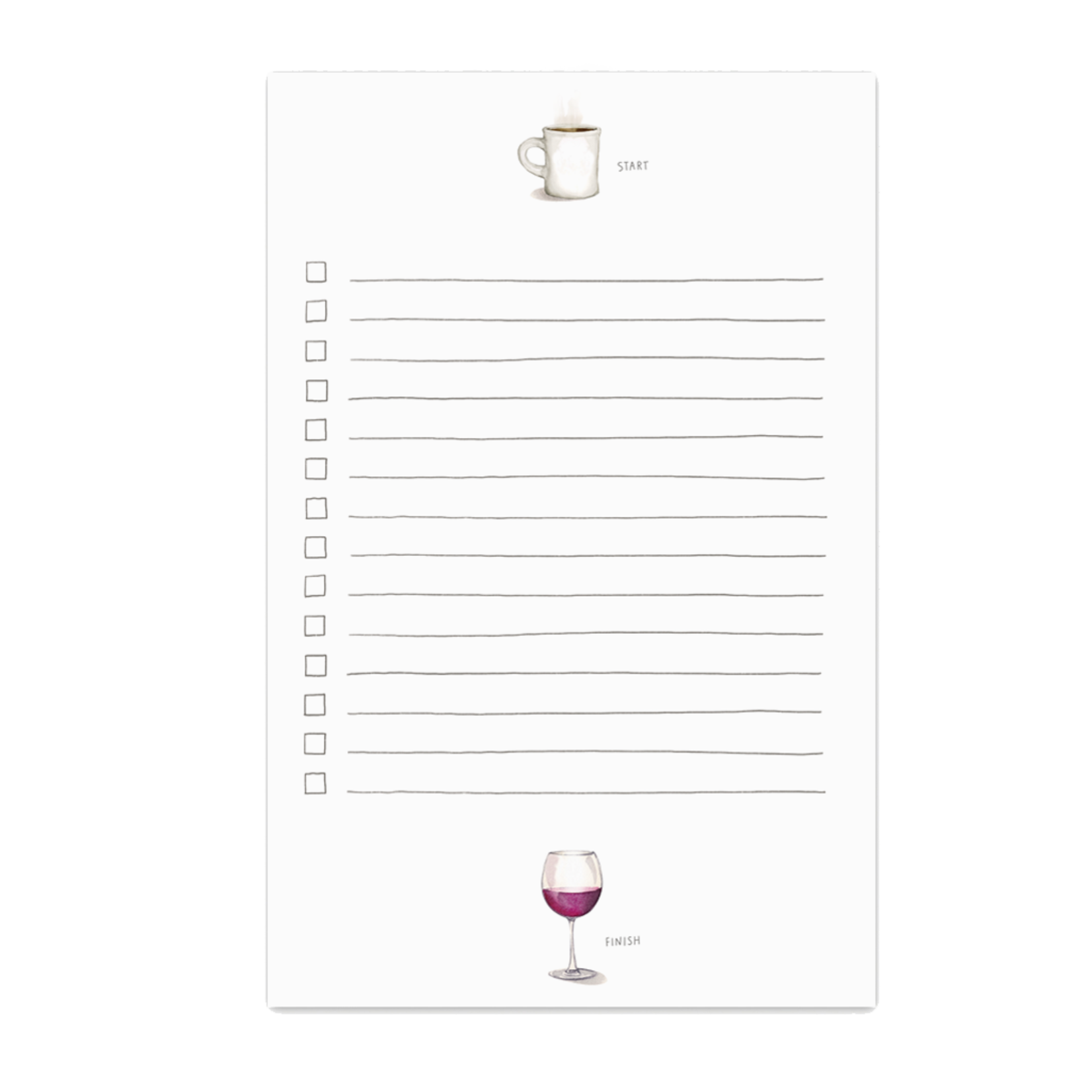 E. Frances Start and Finish Notepad