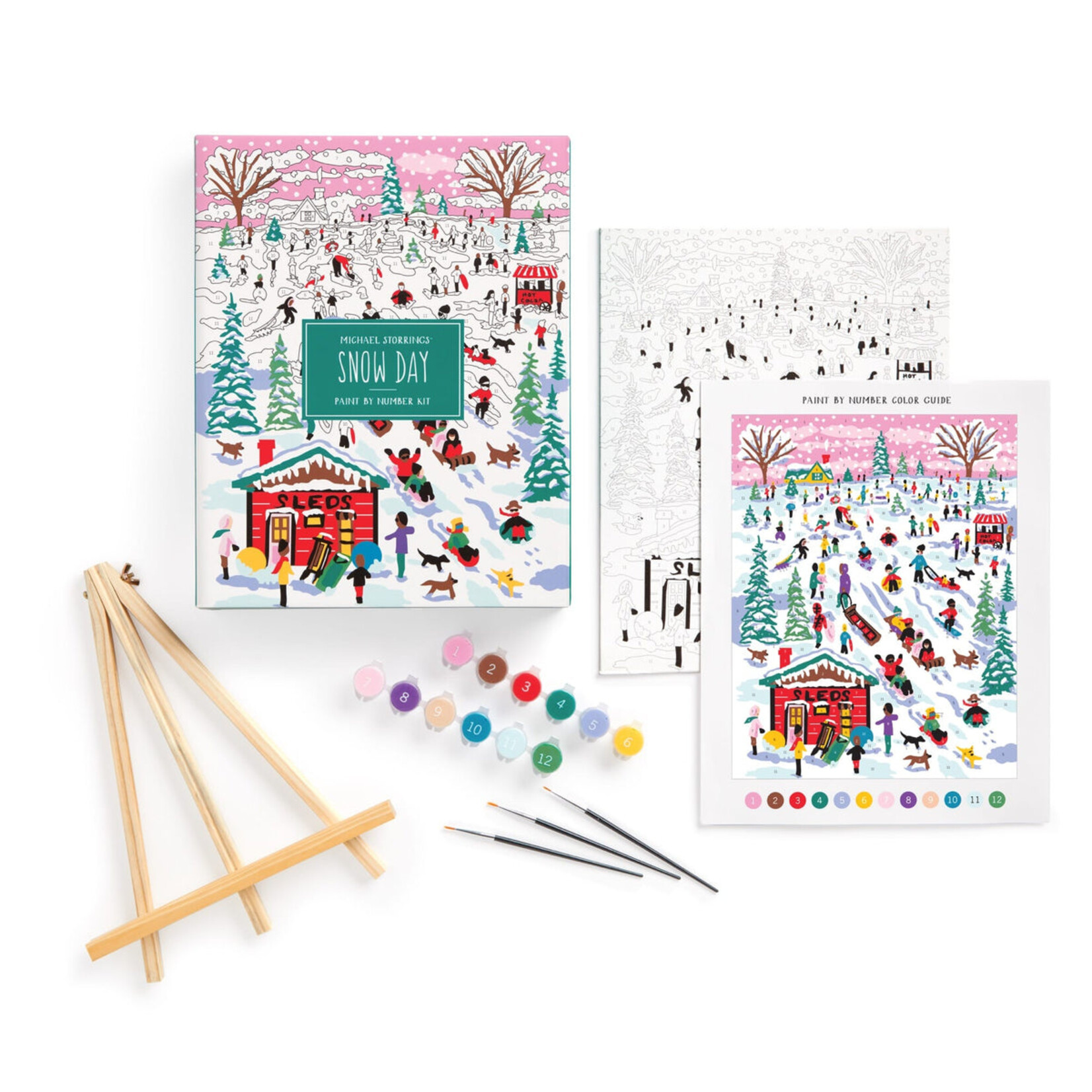 Hachette Book Group Snow Days Paint by Number Kit