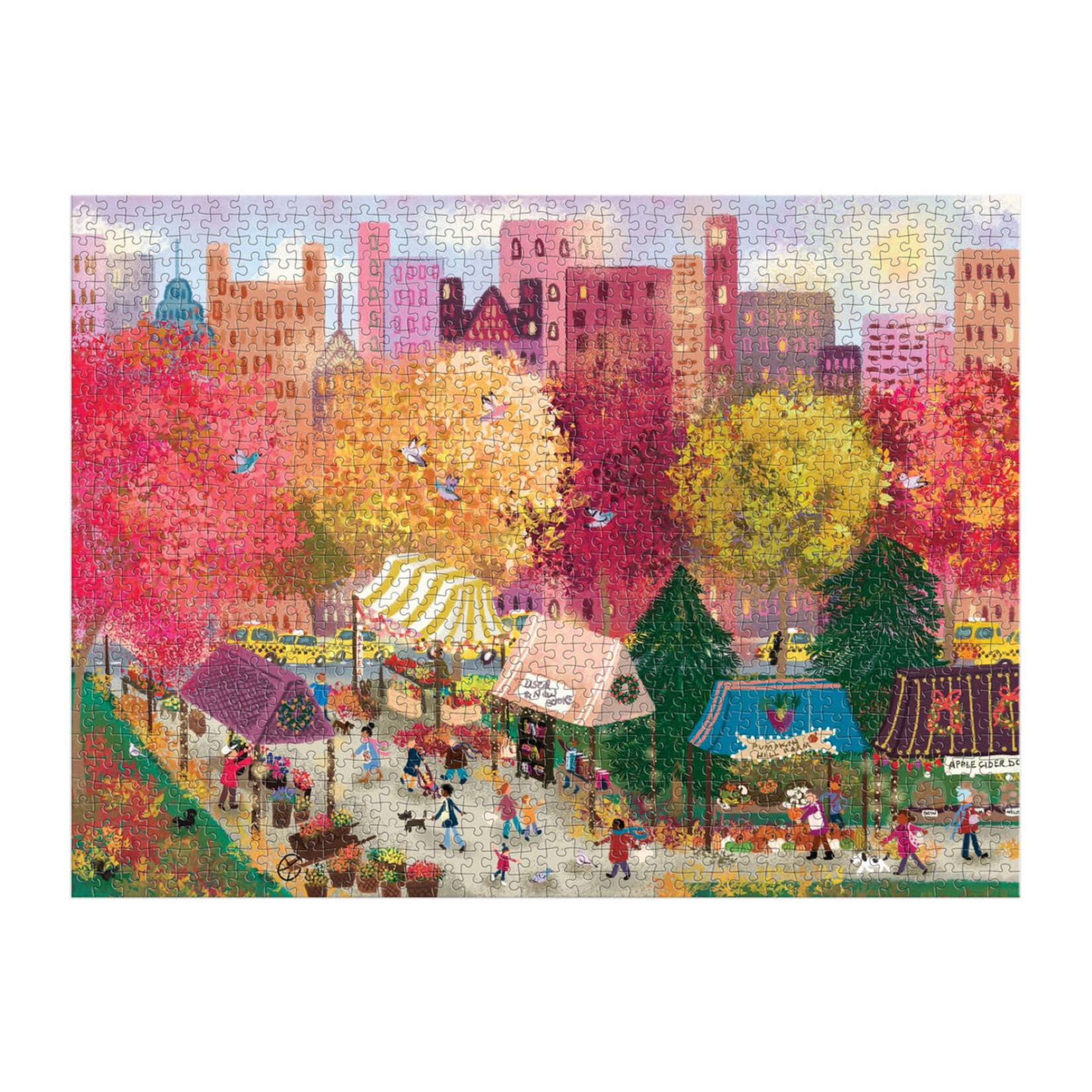 Hachette Book Group Autumn at the City Market 1000 piece puzzle