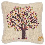 Chandler 4 Corners Tree of Life Fall - Hooked Wool Pillow