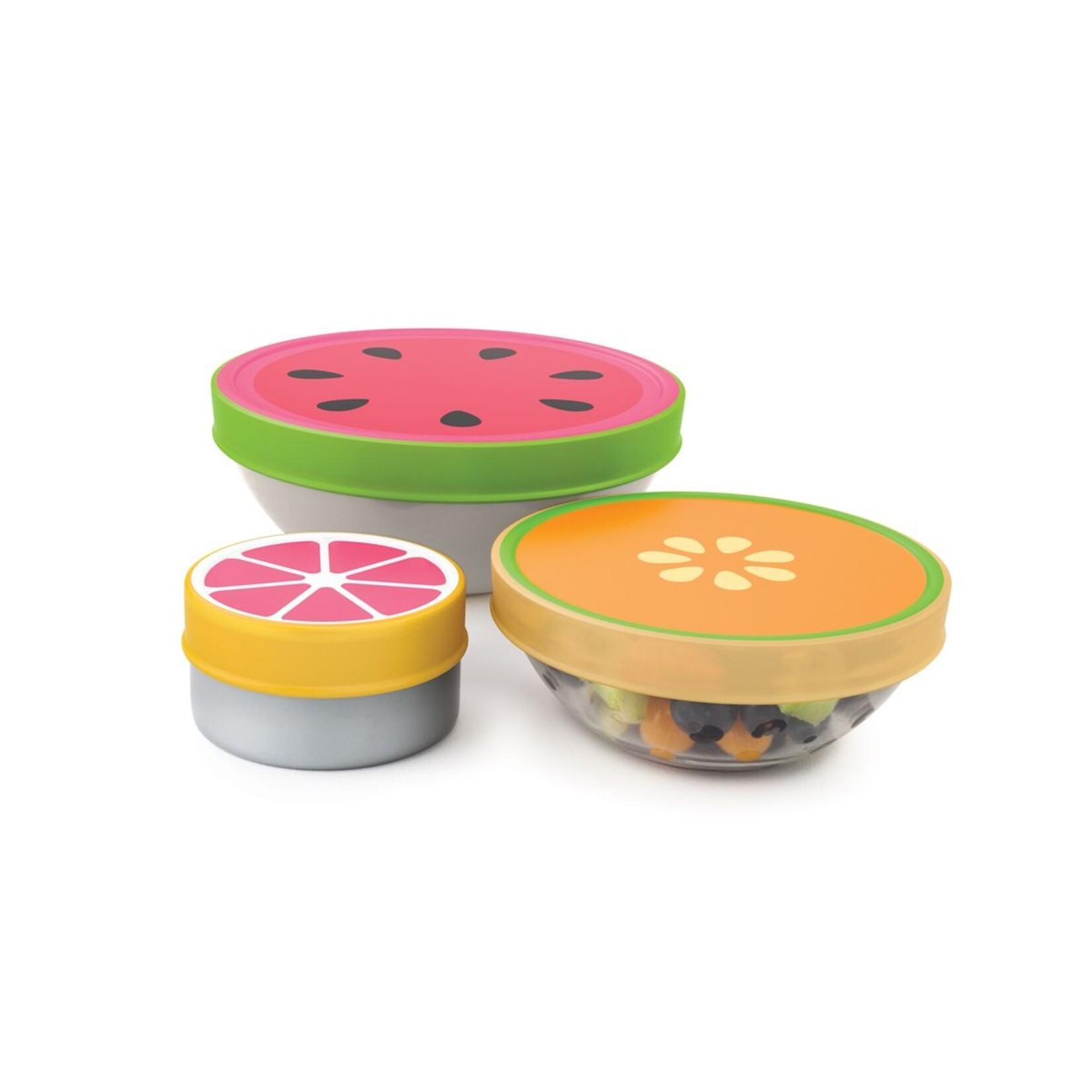 HIC Harold Import Co Joie Fruit Stretch Lids Food Covers, Set of 3