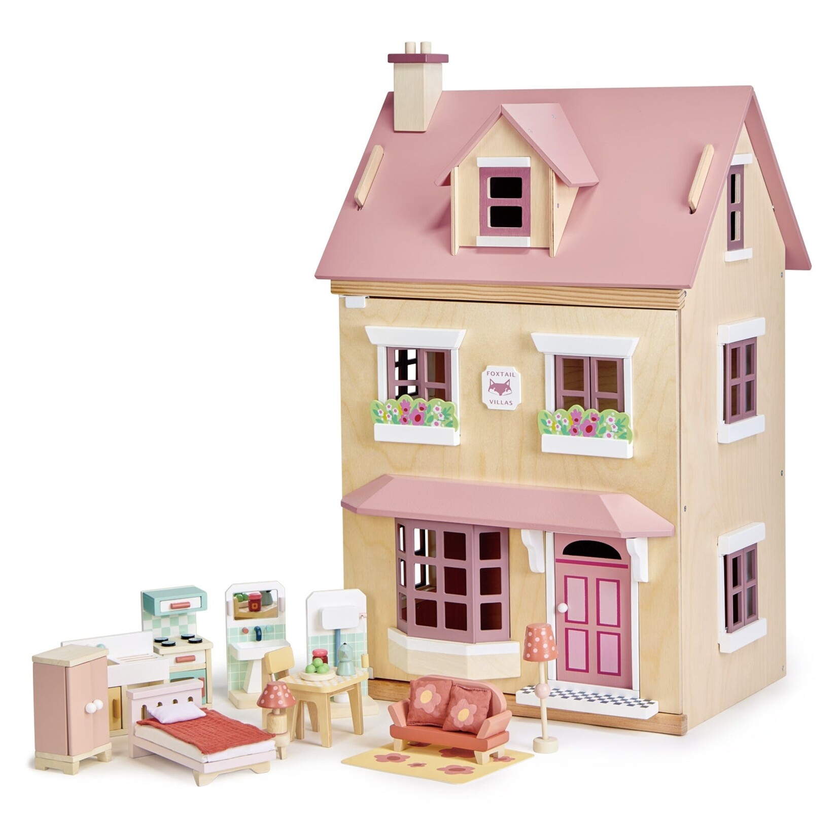 Tender Leaf Groups Tender Leaf Foxtail Villa Wooden Dollhouse w/Furniture