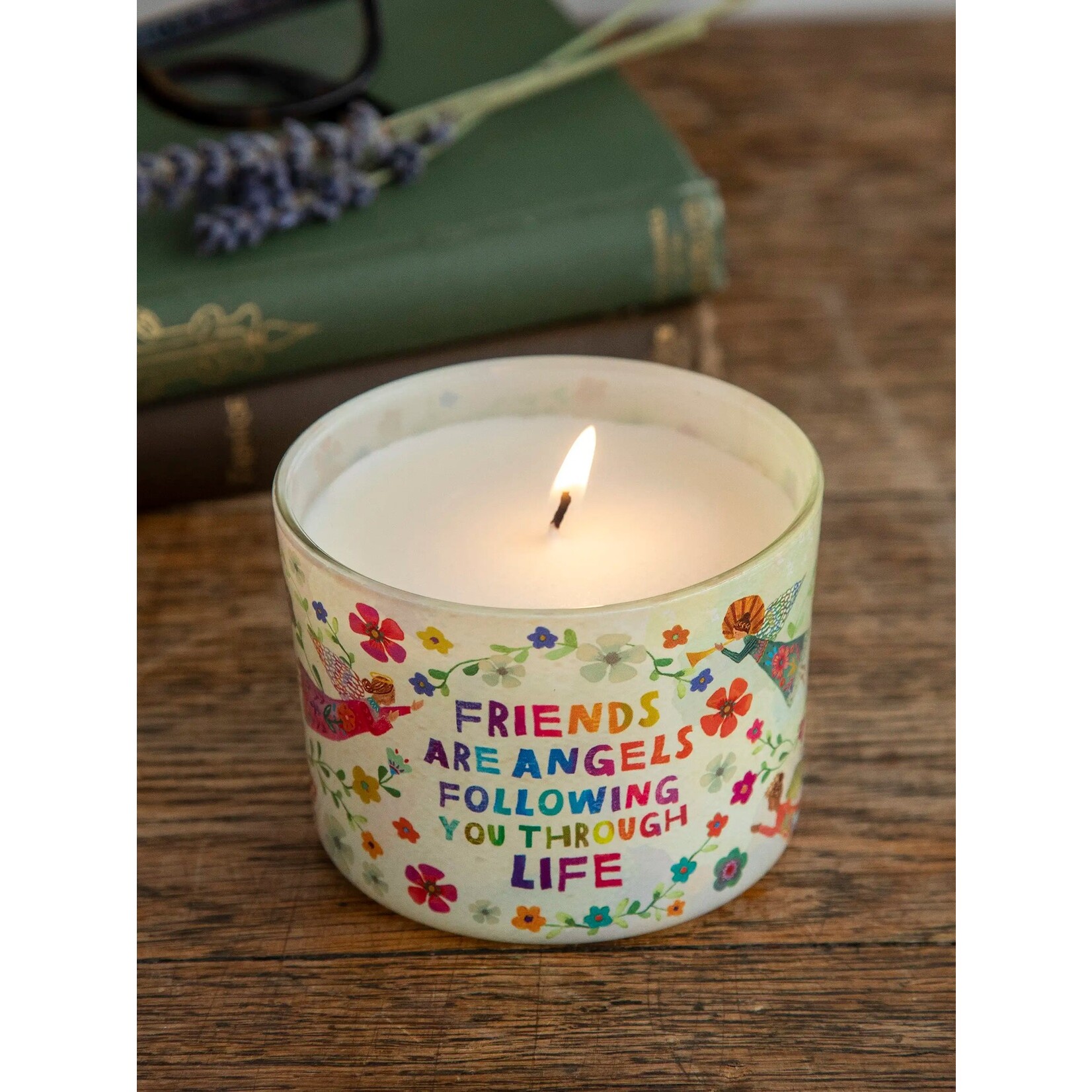 Natural Life Soy Jar Candle - Friends are Angels