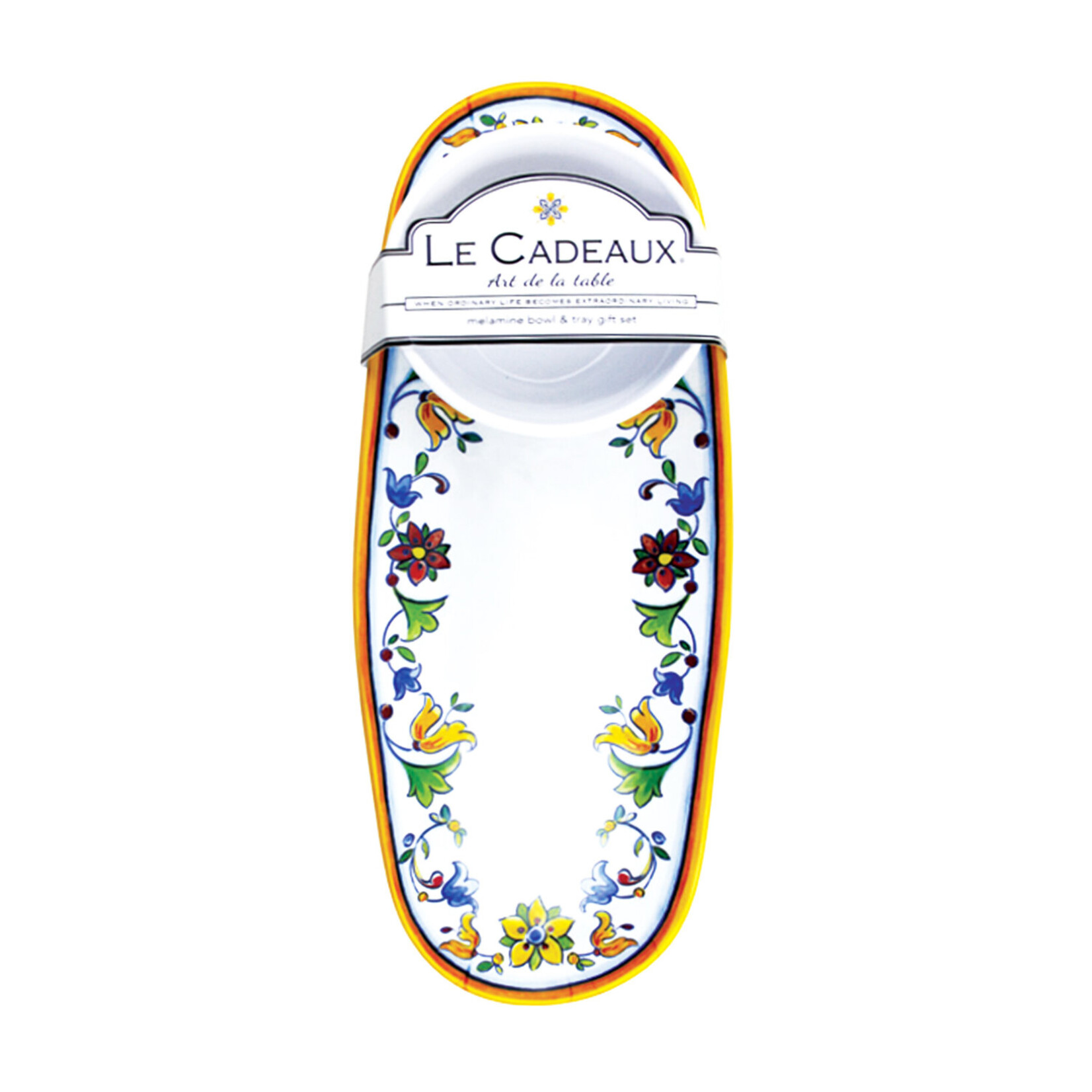 Le Cadeaux Le Cadeaux Capri Bowl and Tray Gift Set