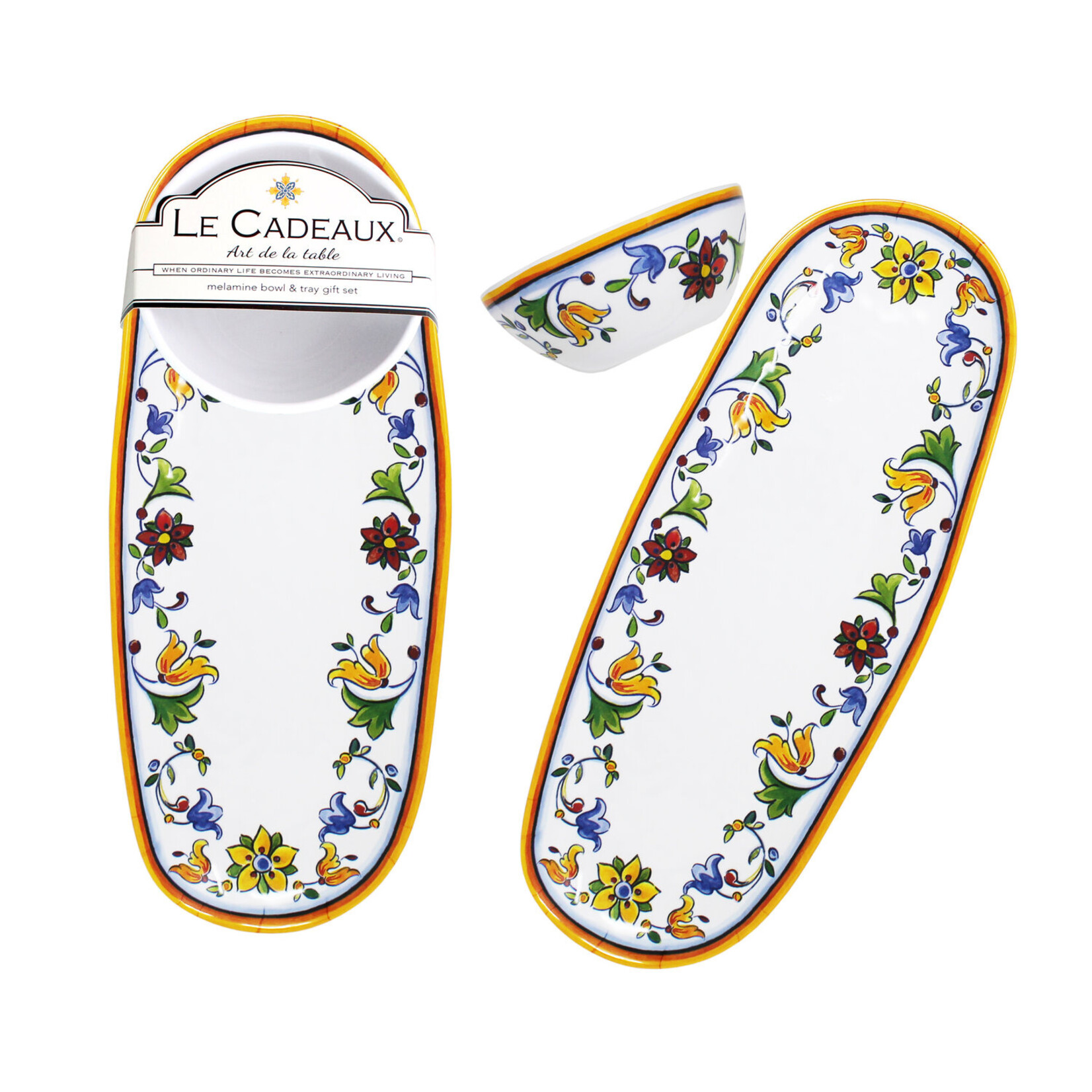 Le Cadeaux Le Cadeaux Capri Bowl and Tray Gift Set