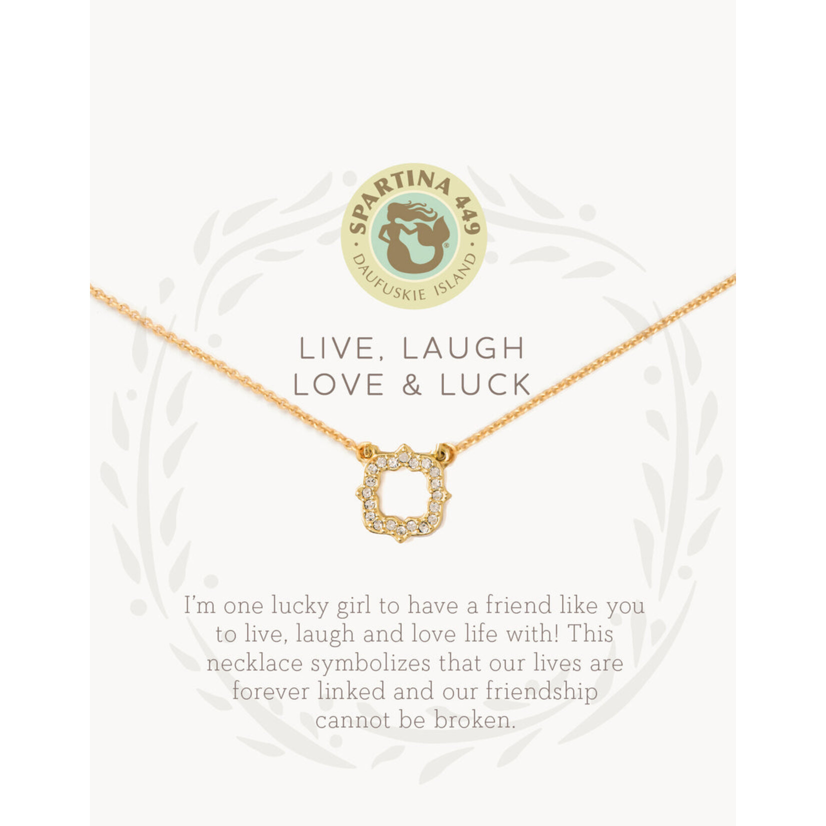 Spartina Sea La Vie Necklace 18" Luck/Quatrefoil