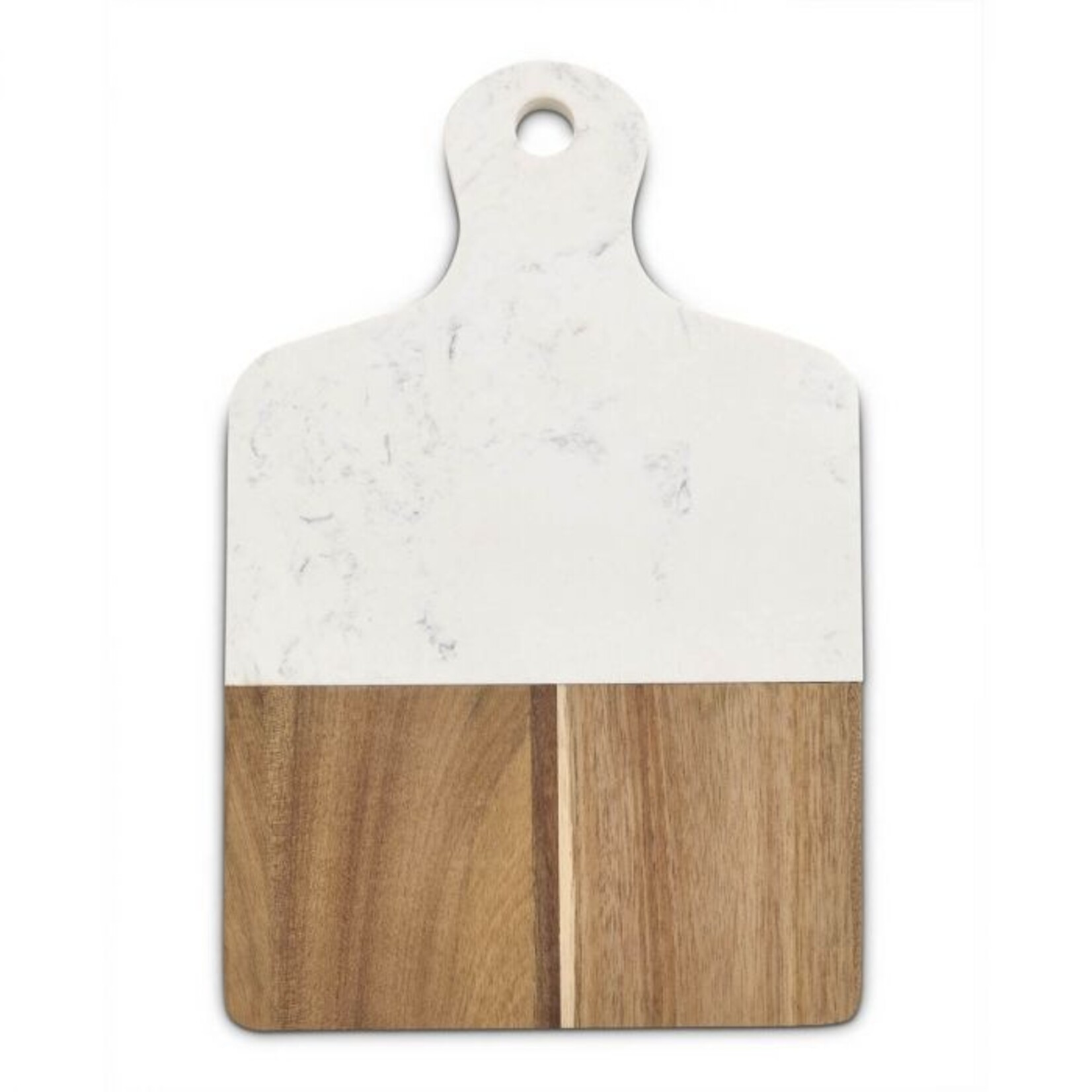 HIC Harold Import Co Maison du Fromage Rectangle Cultured Marble & Wood Cheese Board