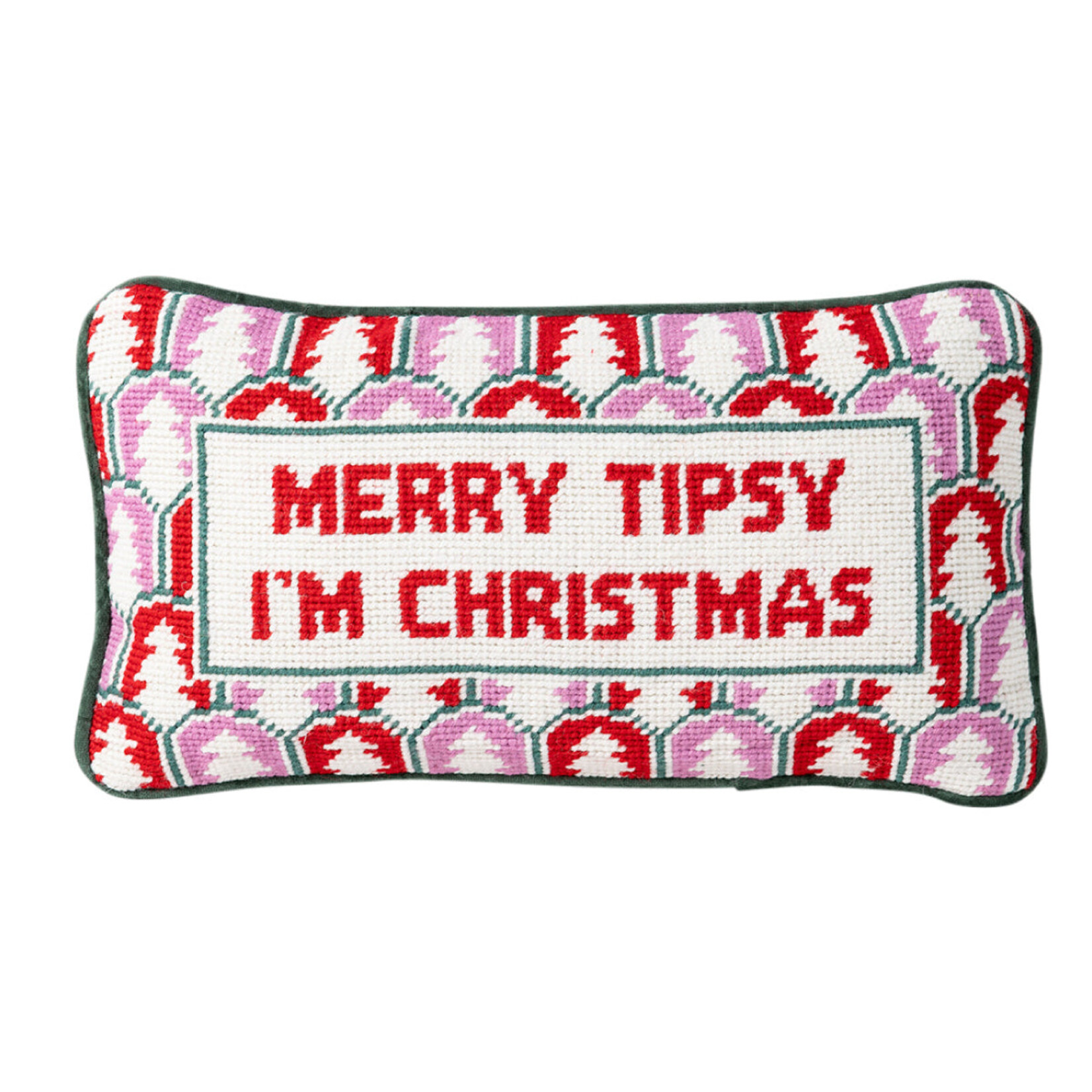 Furbish Furbish  Christmas Needlepoint Pillow