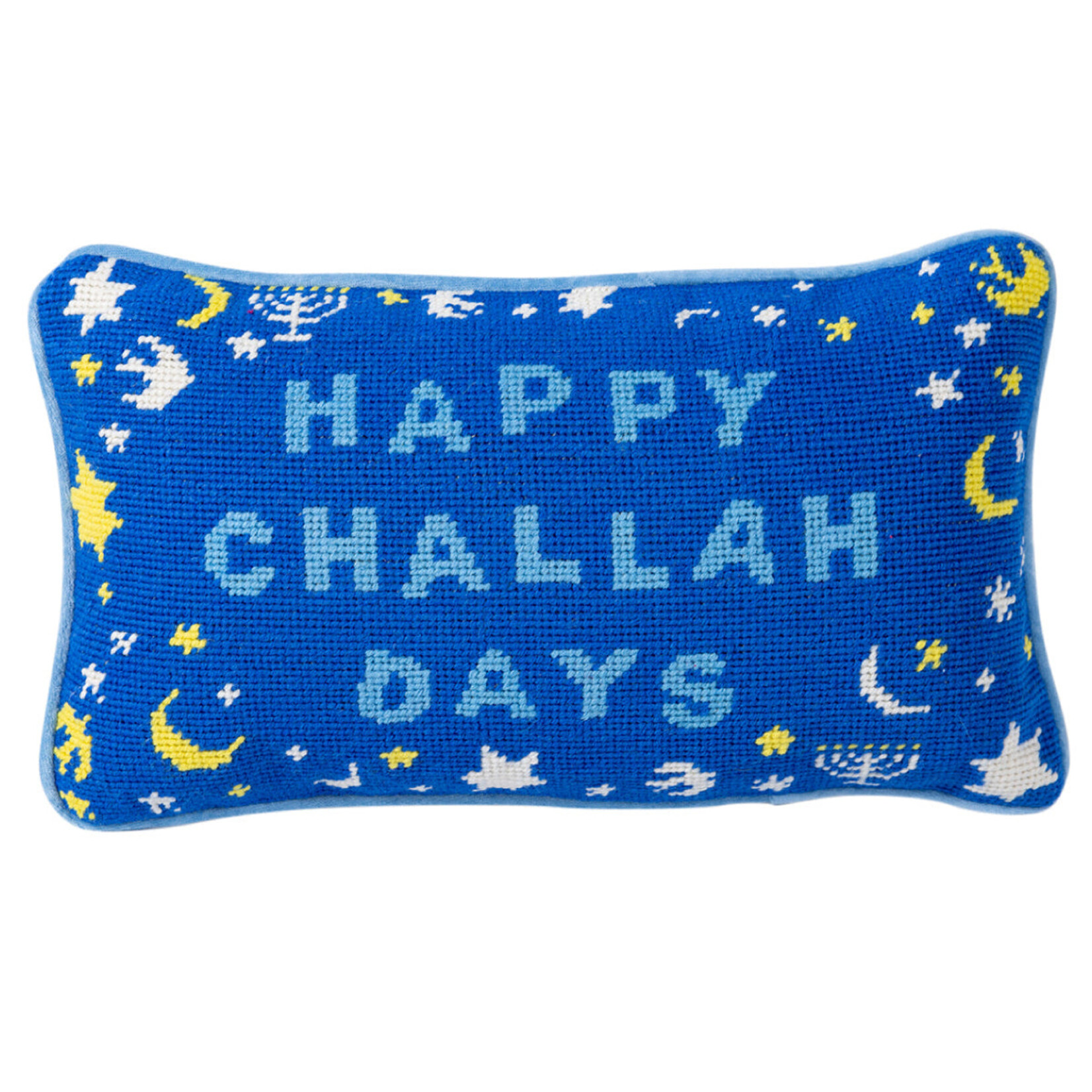 Furbish Furbish Happy Challah Days Needlepoint Pillow