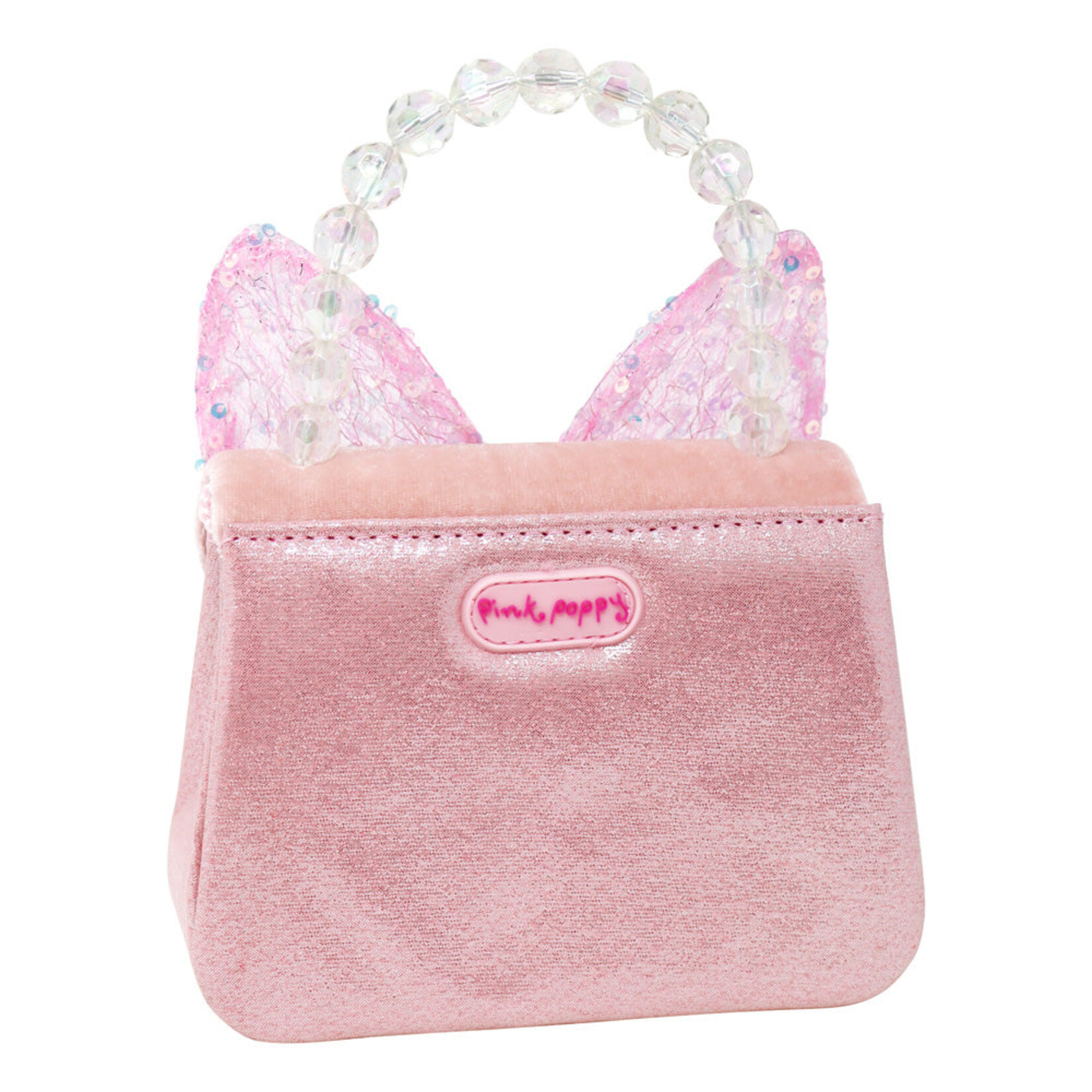 Pink Poppy Pink Bella Sequin Bunny Ears Hard Handbag