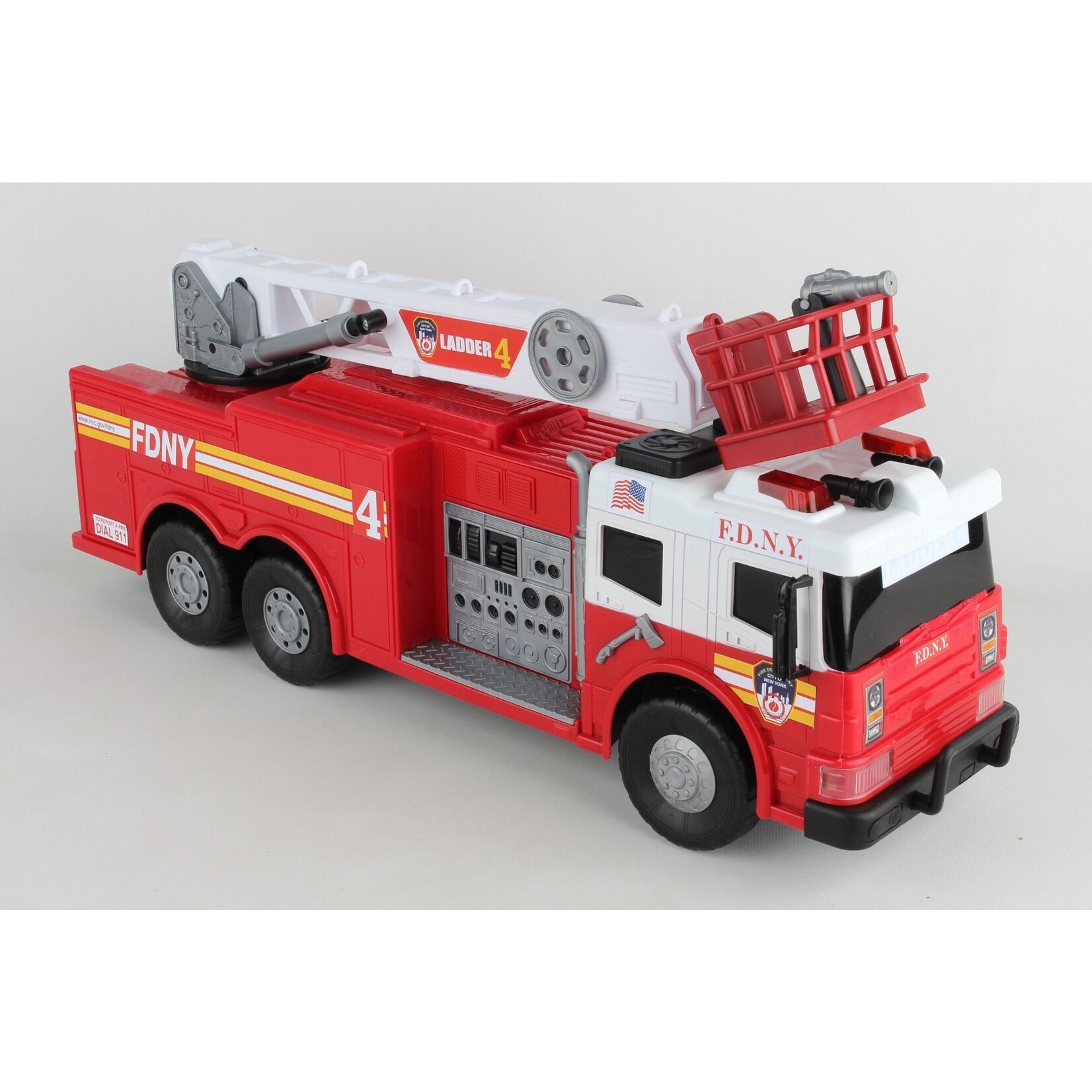 Daron Worldwide FDNY Ladder 4 Fire Truck with Lights & Sound