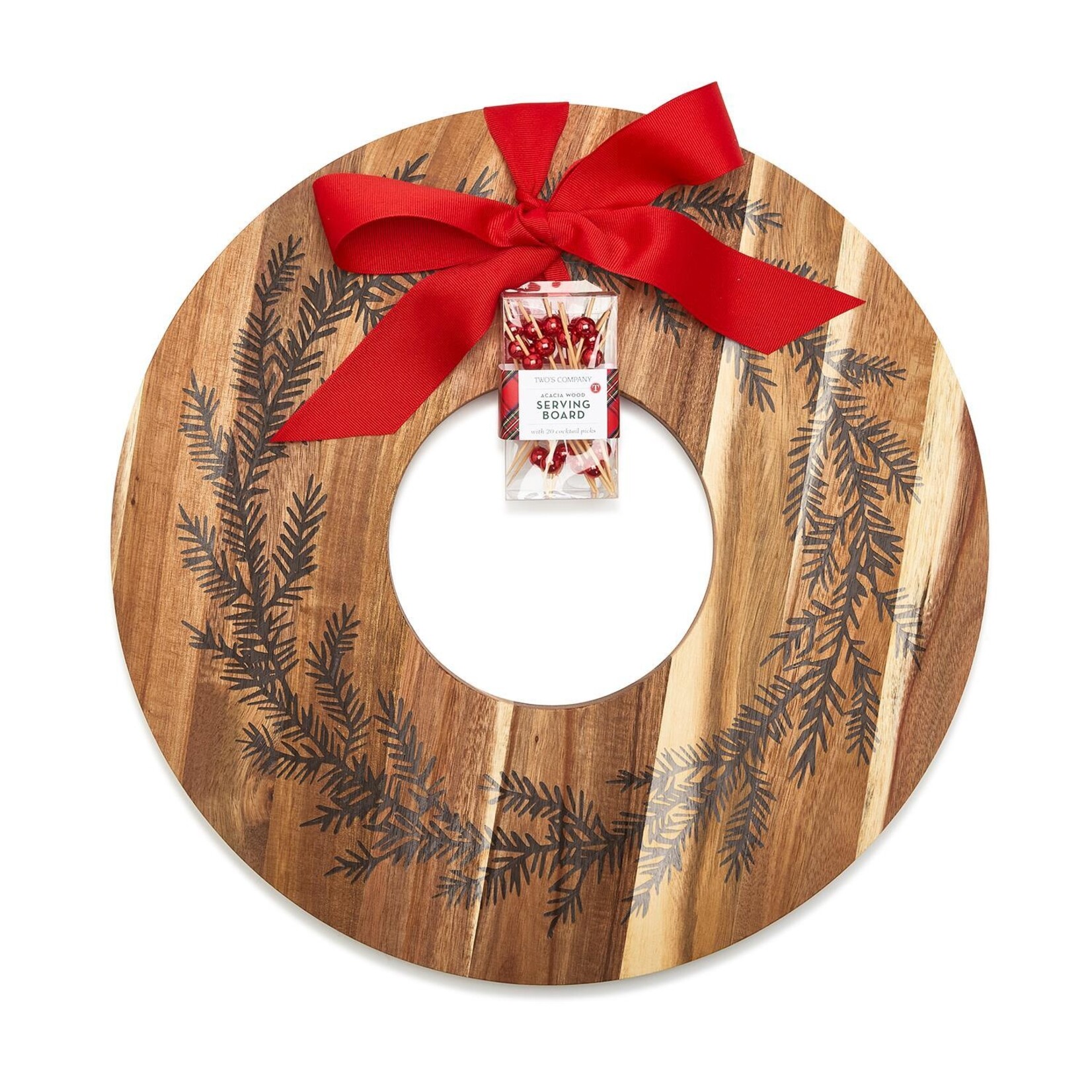 Two's Company Holiday Wreath Charcuterie Board