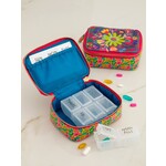 Natural Life Getaway Daily Pill Case - Pink Neon Green