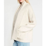 Look By M Basic Open Ivory Lapel Coat