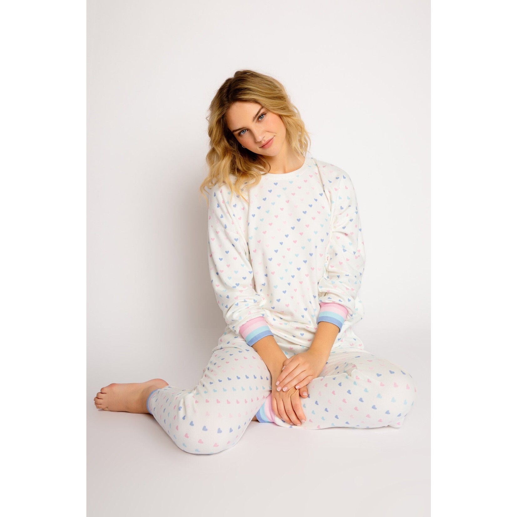 P.J. Salvage P.J. Salvage Mad Love Ivory Long Sleeve Top