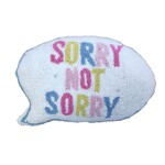 Totalee Gift Sorry Not Sorry Shaped Hook Loop Pillow