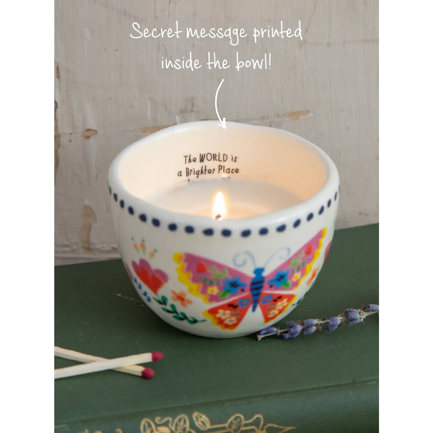 Natural Life Secret Message Candle - Brighter Place