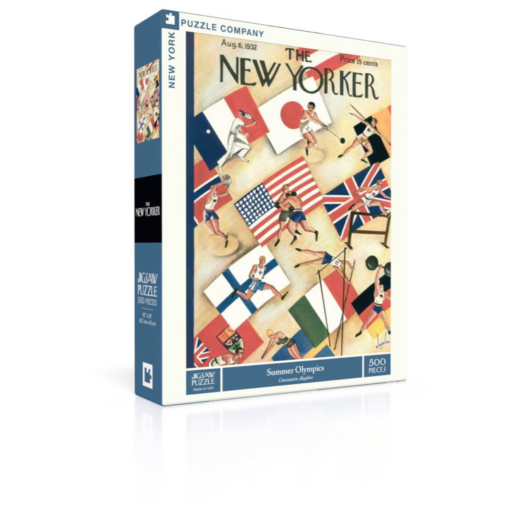 New York Puzzle Co. The New Yorker Summer Olympics  500 Piece Puzzle