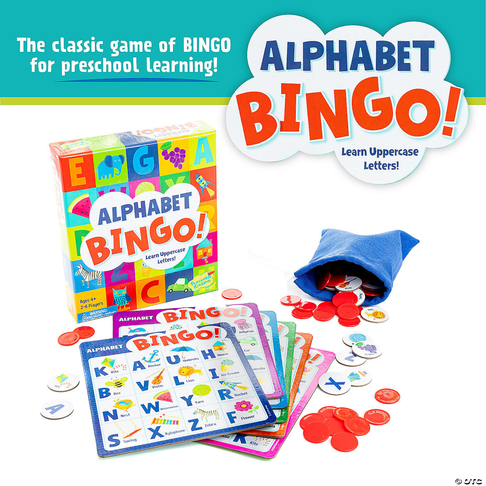 MW Wholesale Alphabet Bingo Board Game