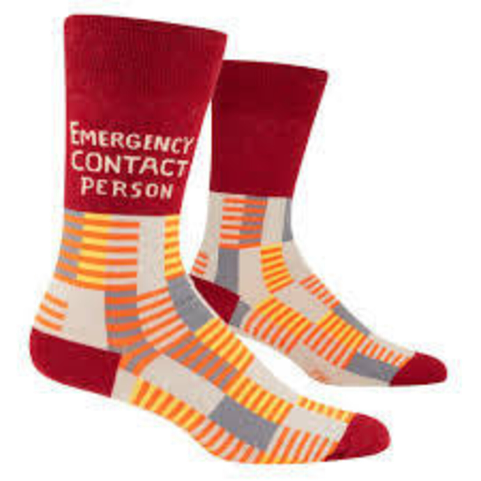 Blue Q Emergency Contact Person Men's Socks