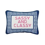 Peking Handicraft Sassy and Classy Embroidered Needlepoint Pillow