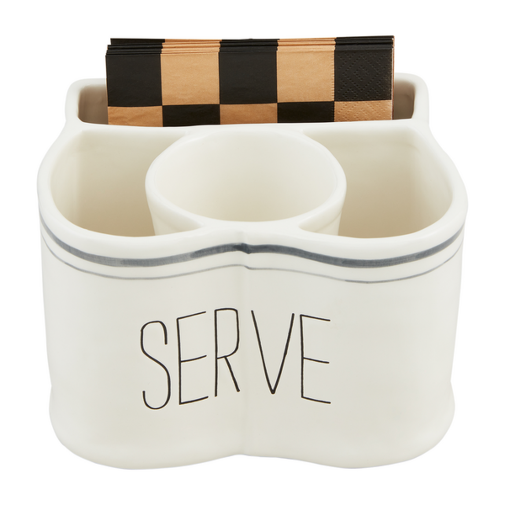 Mud Pie Serve Utensil and Napkin Holder