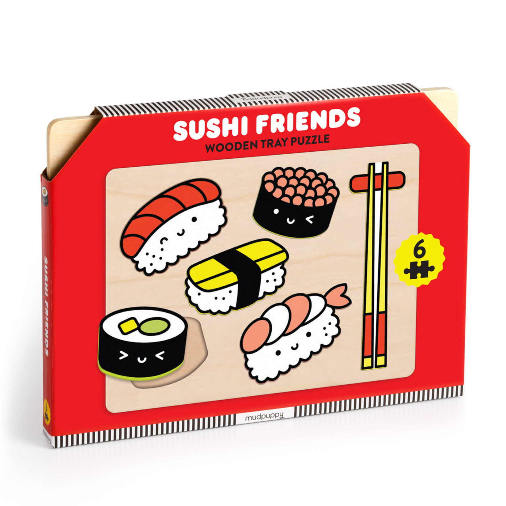 Hachette Book Group Sushi Friends Wooden Puzzle Tray
